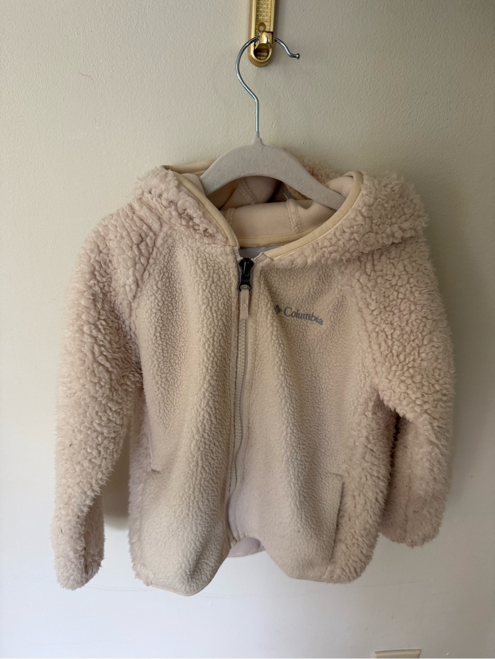 Columbia Kids Cream Sherpa Zip Hoodie